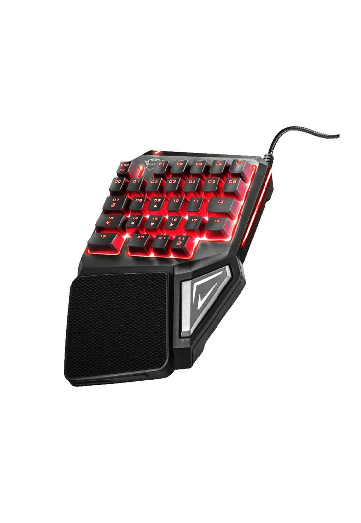 Teclado de Una Mano Anti-Ghosting Full Rgb Trust Gxt 888 Assa-0