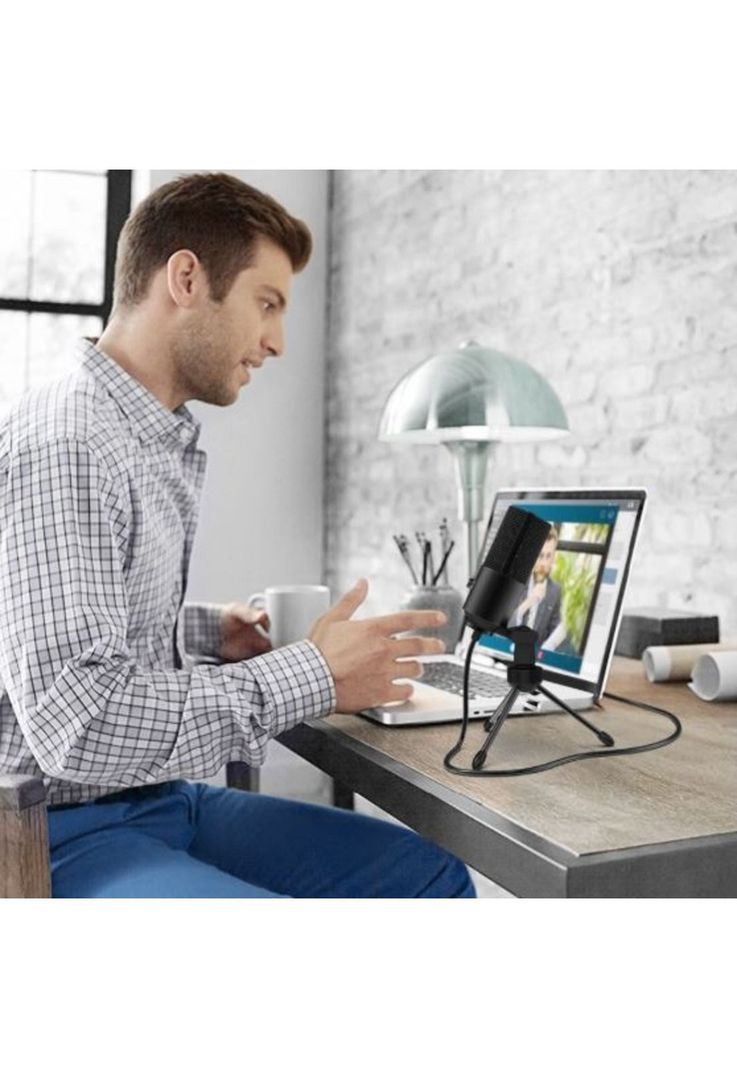 Micrófono Condensador USB Multiplataformas Fifine K669BK Pro-6