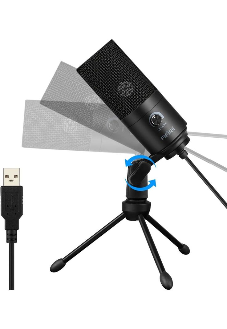 Micrófono Condensador USB Multiplataformas Fifine K669BK Pro-9