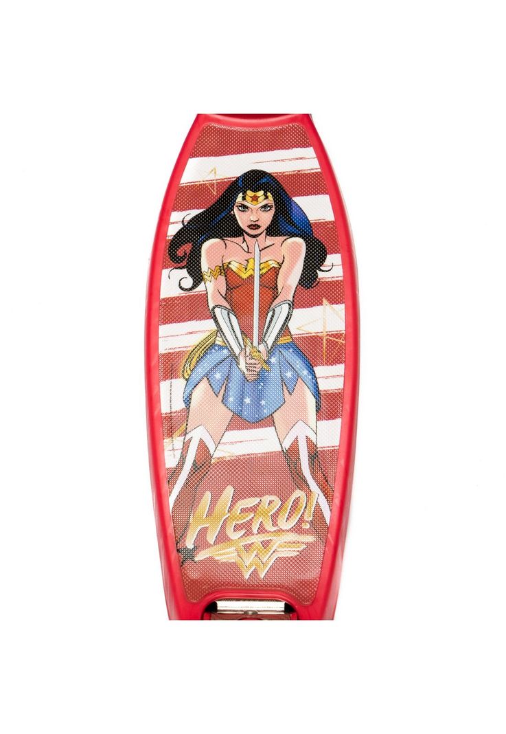 Scooter Infantil Reforzado Mujer Maravilla DC Comics 4 Rueda-2