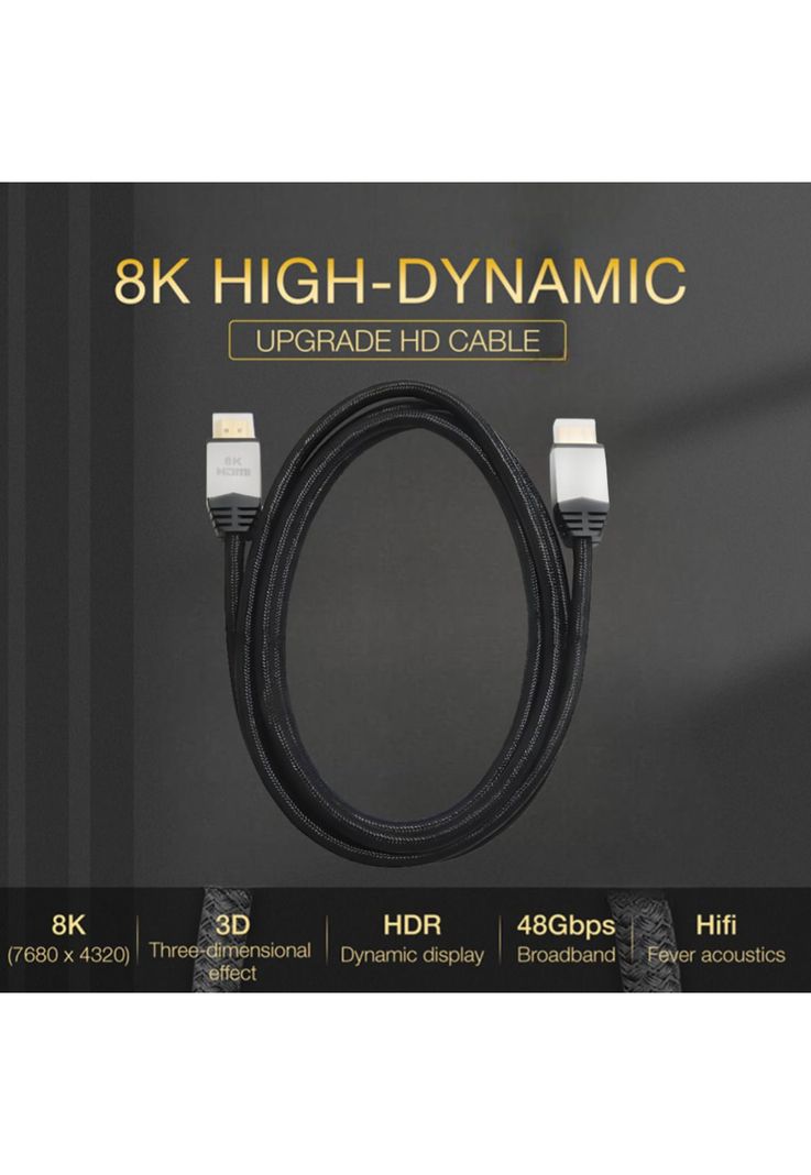 Cable HDMI Profesional V 2.1 para 8K / 48 Gbps / 2 Metros-6