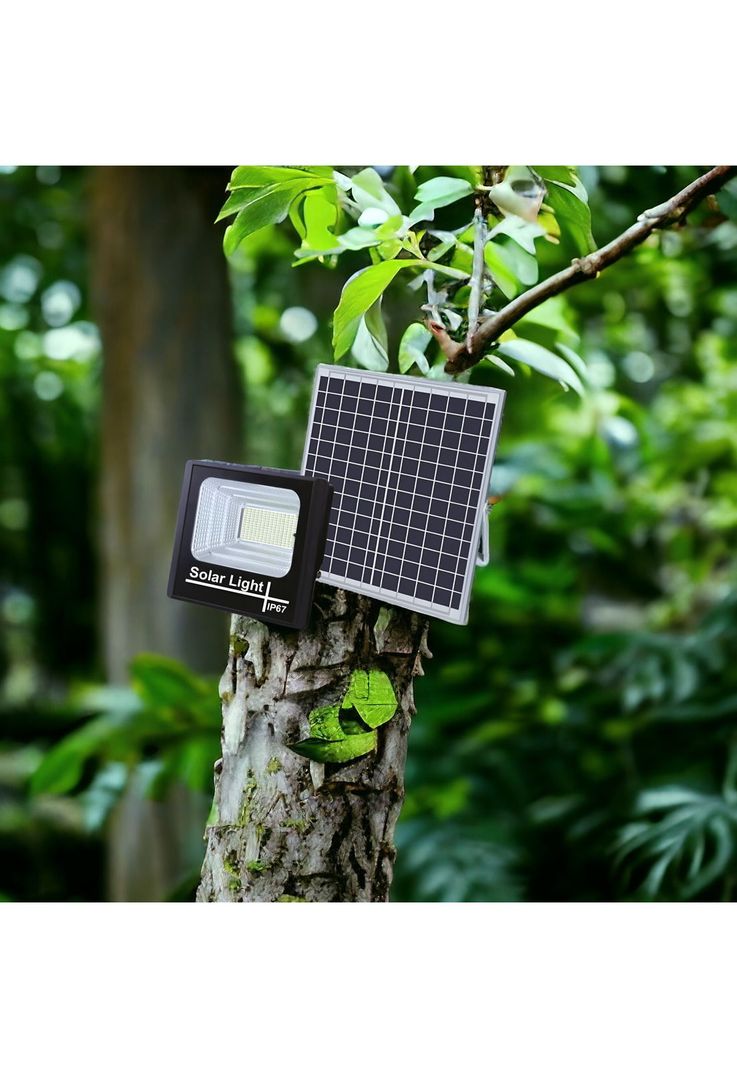 Foco Solar Exterior 25W IP67 con Panel HD + Control Remoto-3