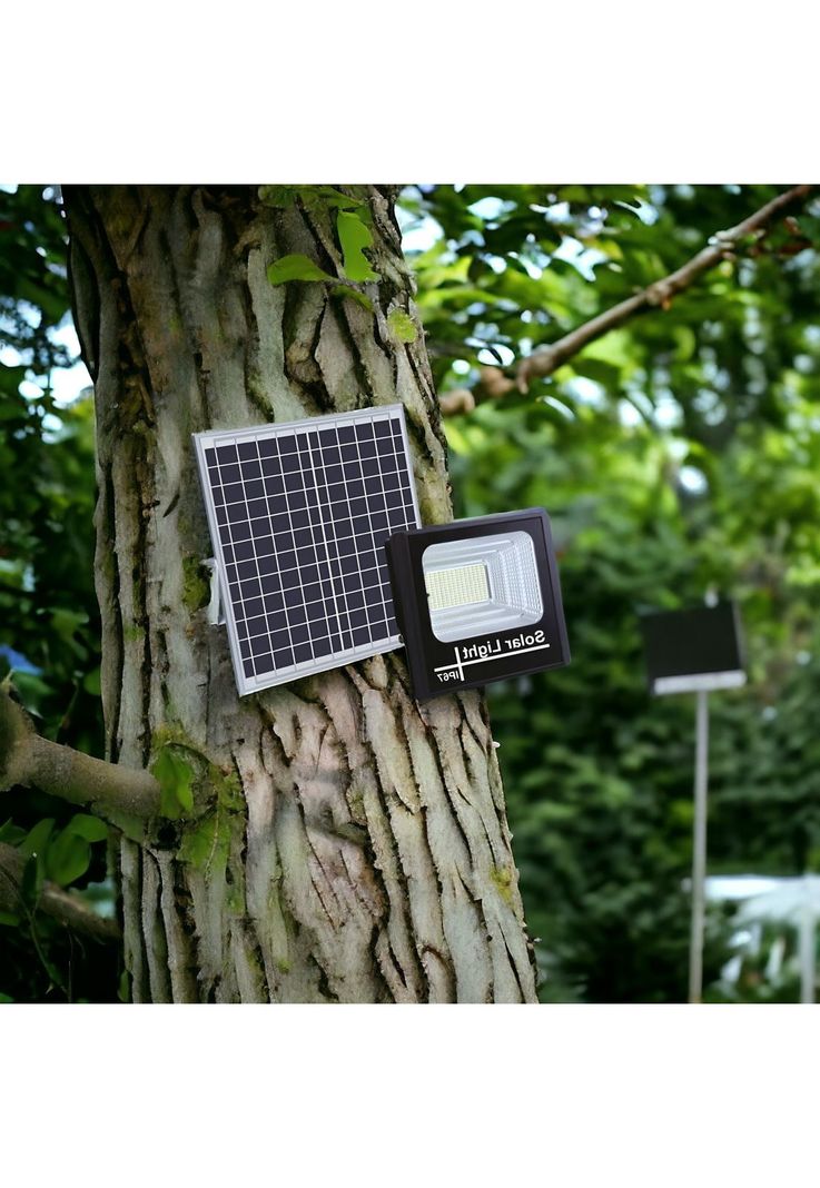 Foco Solar Exterior 25W IP67 con Panel HD + Control Remoto-5