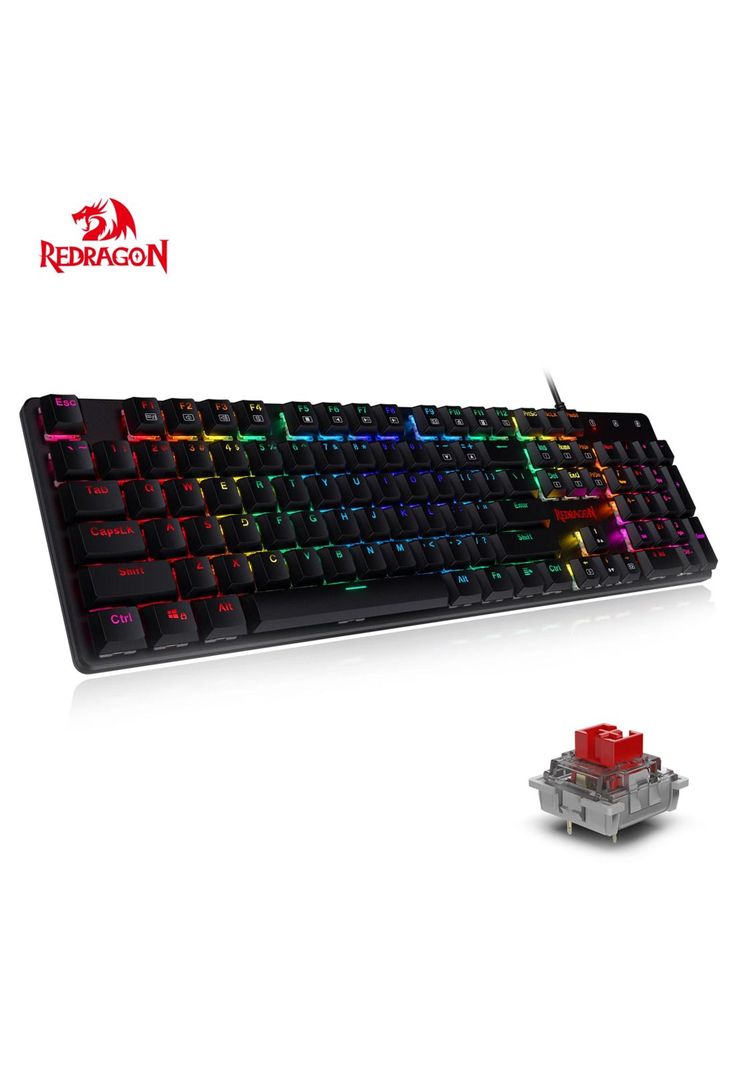 Teclado Gamer Mecanico Redragon Shrapnel K589Rgb-9