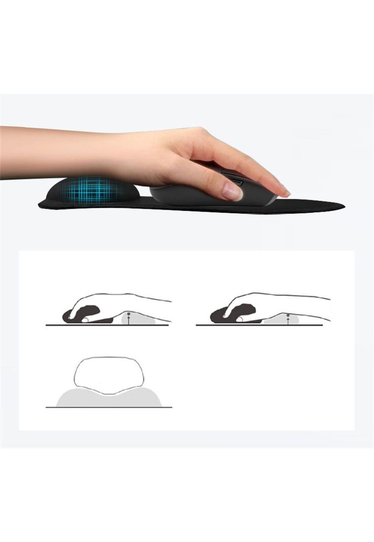 Mouse Pad Ergonómico con Apoya Muñecas GEL con Memory Foam-6