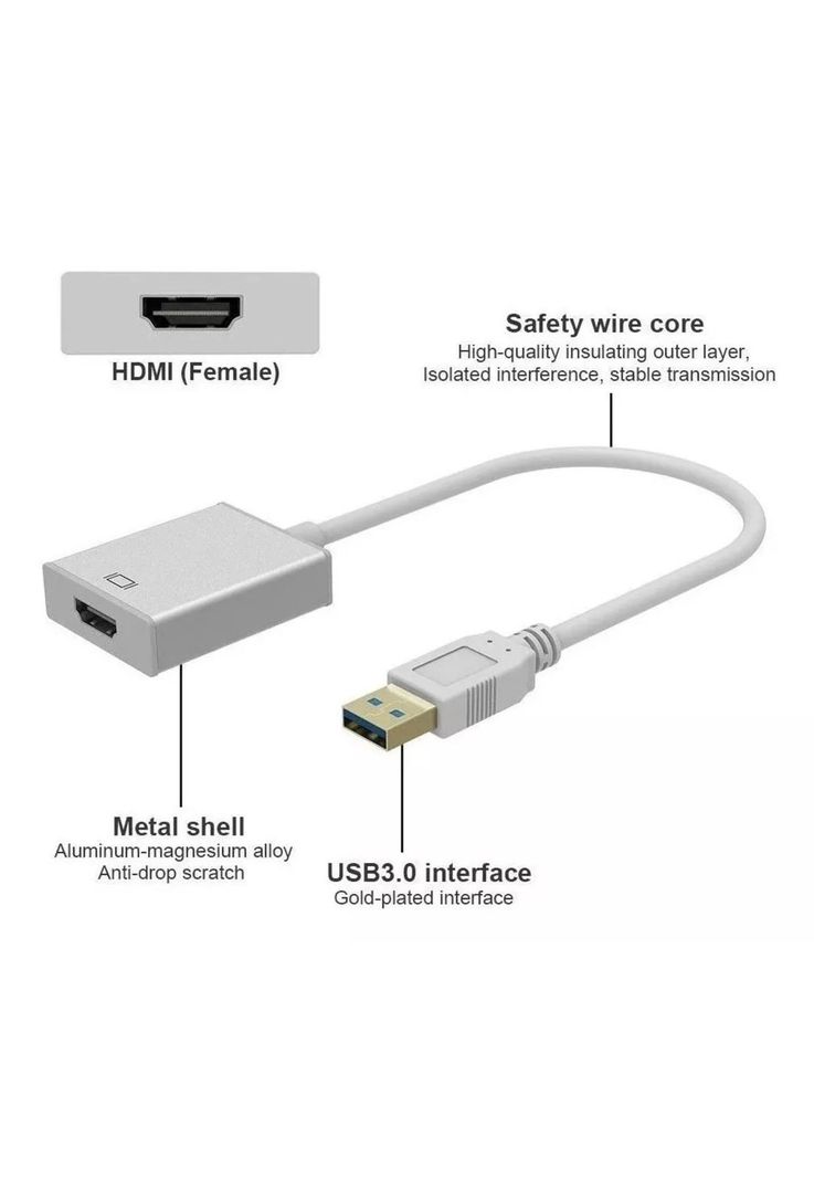 Adaptador de Video USB 3.0 a HDMI Full HD 165 Mhz UL-USB3HD-3