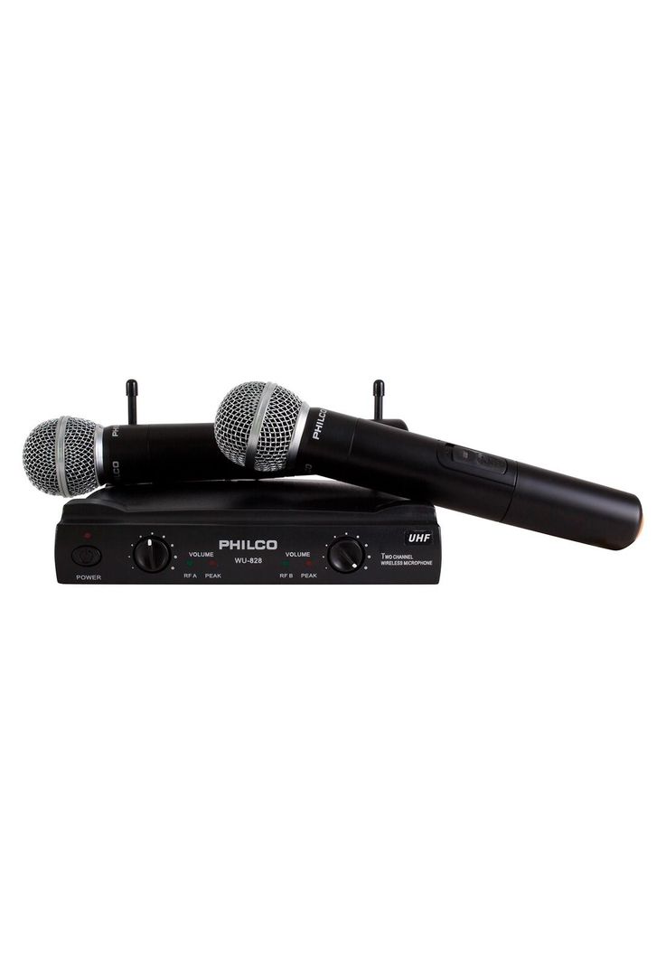 Kit de Micrófonos Inalámbricos UHF Profesionales WU-828 HD-3