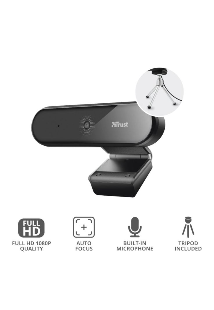Webcam Profesional Full HD Trust Tyro con Mic y Auto Focus-4