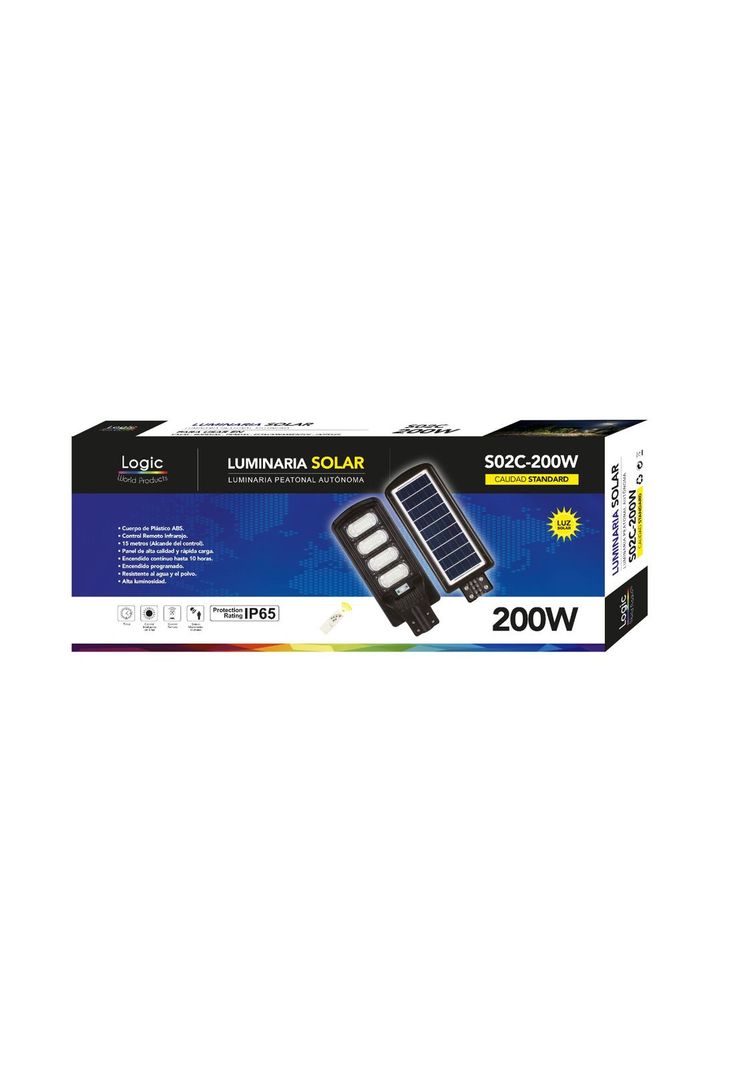 Luminaria Solar Pública con Soporte - High Light LED 200W-6
