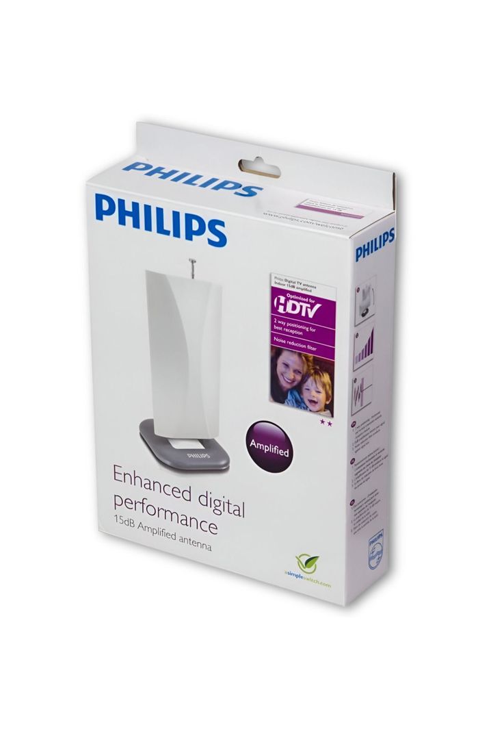 Antena de TV Digital 4K HDTV Philips Amplified High Power-2