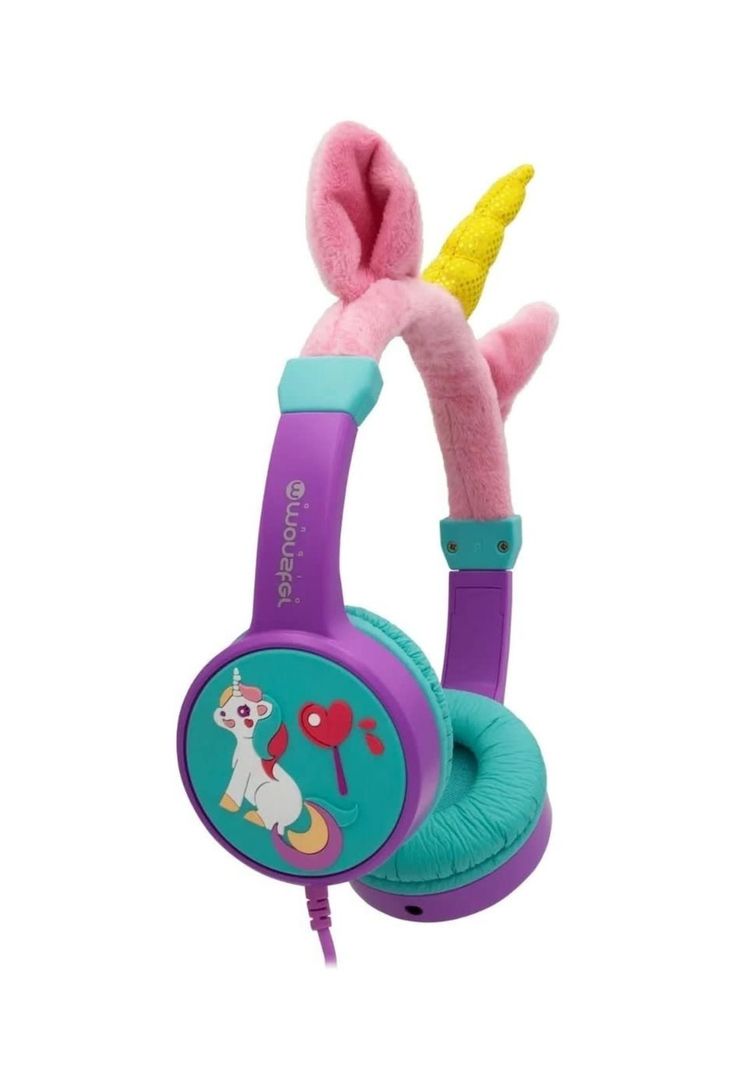 Audifonos para Niña Morados Monster Unicornio Ck01M-1