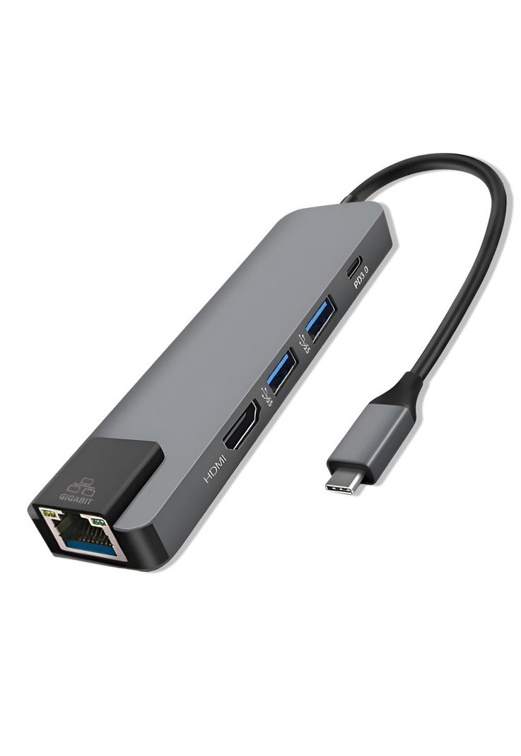 Docking Station Type-C 100W + HDMI 4K+ Ethernet+ Hub USB 3.0-0