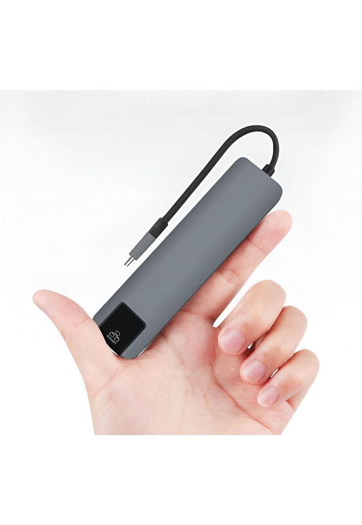 Docking Station Type-C 100W + HDMI 4K+ Ethernet+ Hub USB 3.0-3