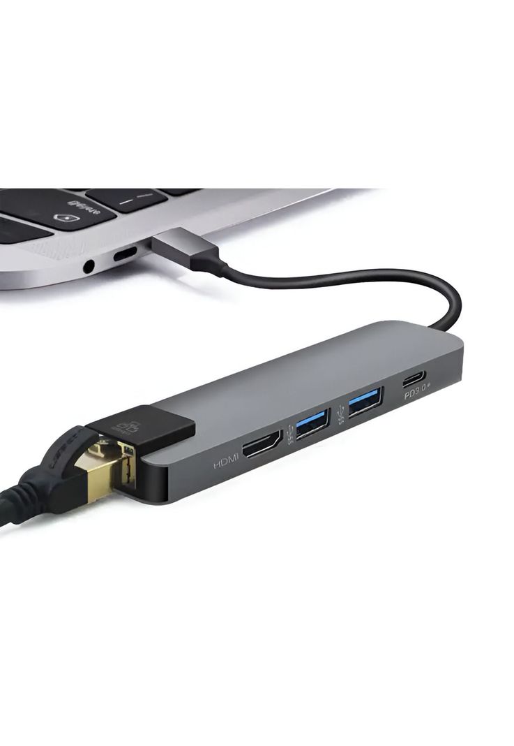 Docking Station Type-C 100W + HDMI 4K+ Ethernet+ Hub USB 3.0-4