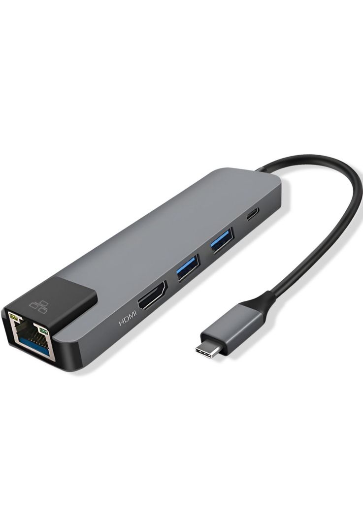 Docking Station Type-C 100W + HDMI 4K+ Ethernet+ Hub USB 3.0-8