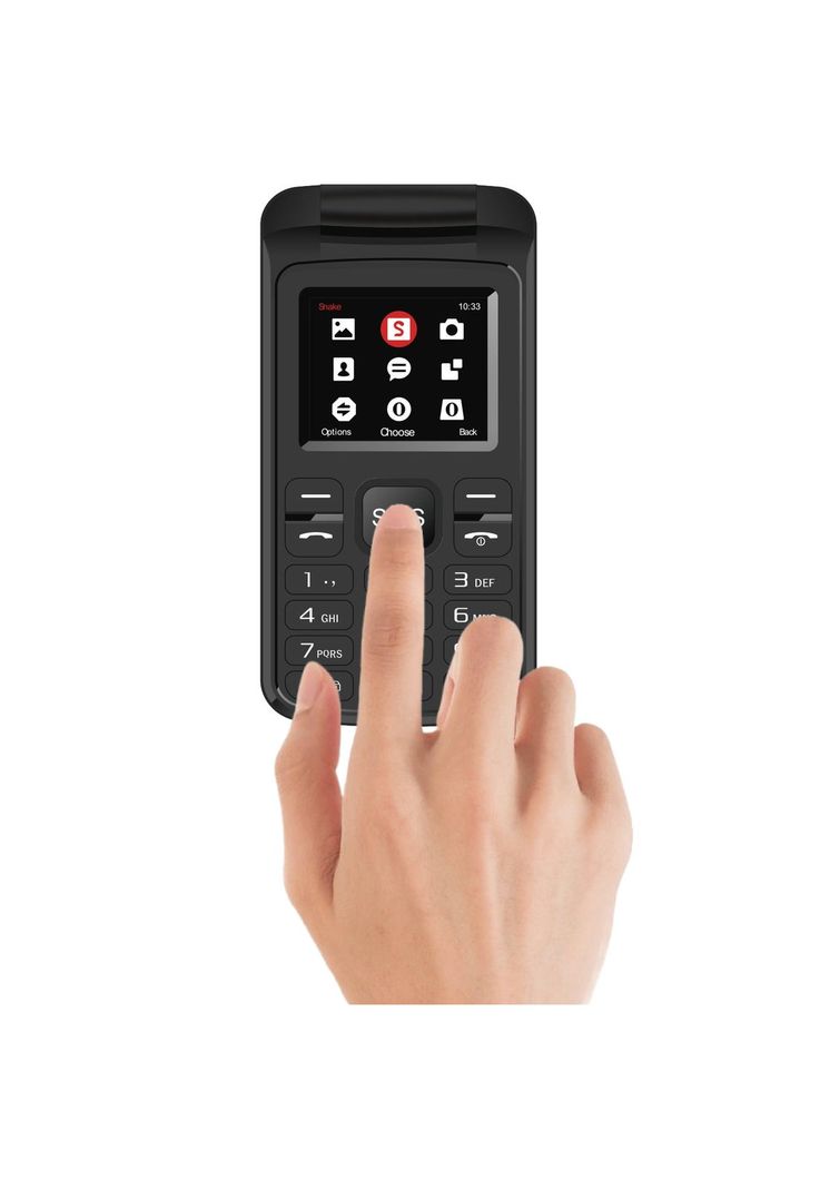Teléfono Senior 4G de Adulto Mayor con Boton S. O. S MLAB-BK-2