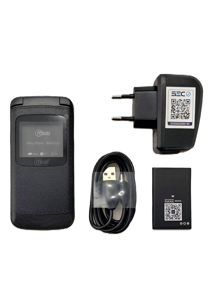 Teléfono Senior 4G de Adulto Mayor con Boton S. O. S MLAB-BK-4