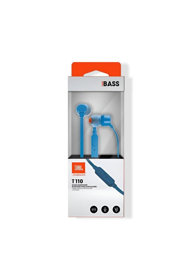 Audífonos JBL T110 Azul con Manos Libre Tecnología Hi Bass-5
