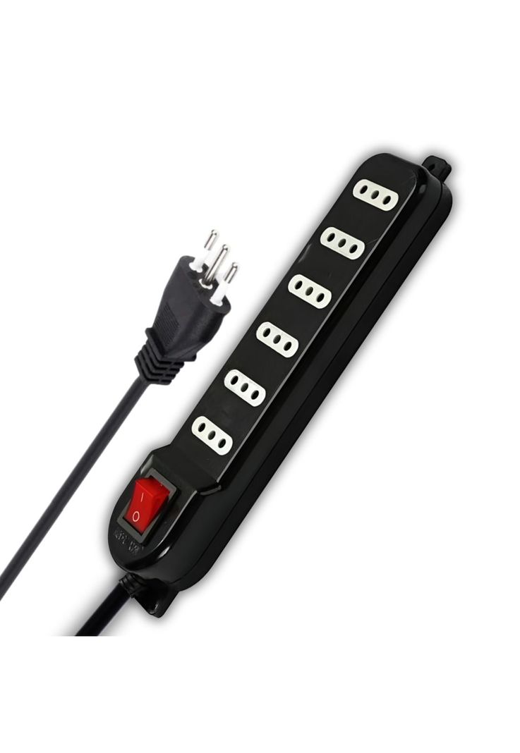 Alargador de 3MT Certificado 6 POS + Switch Corta Corriente ME-070B-0