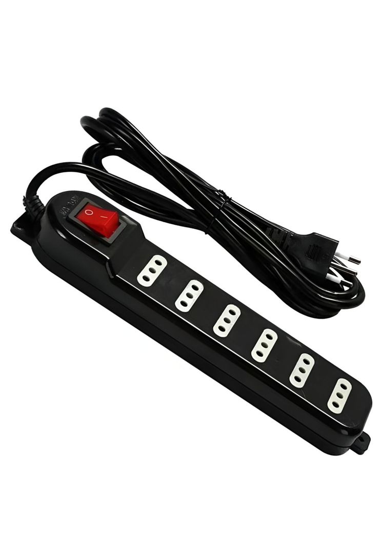 Alargador de 3MT Certificado 6 POS + Switch Corta Corriente ME-070B-1