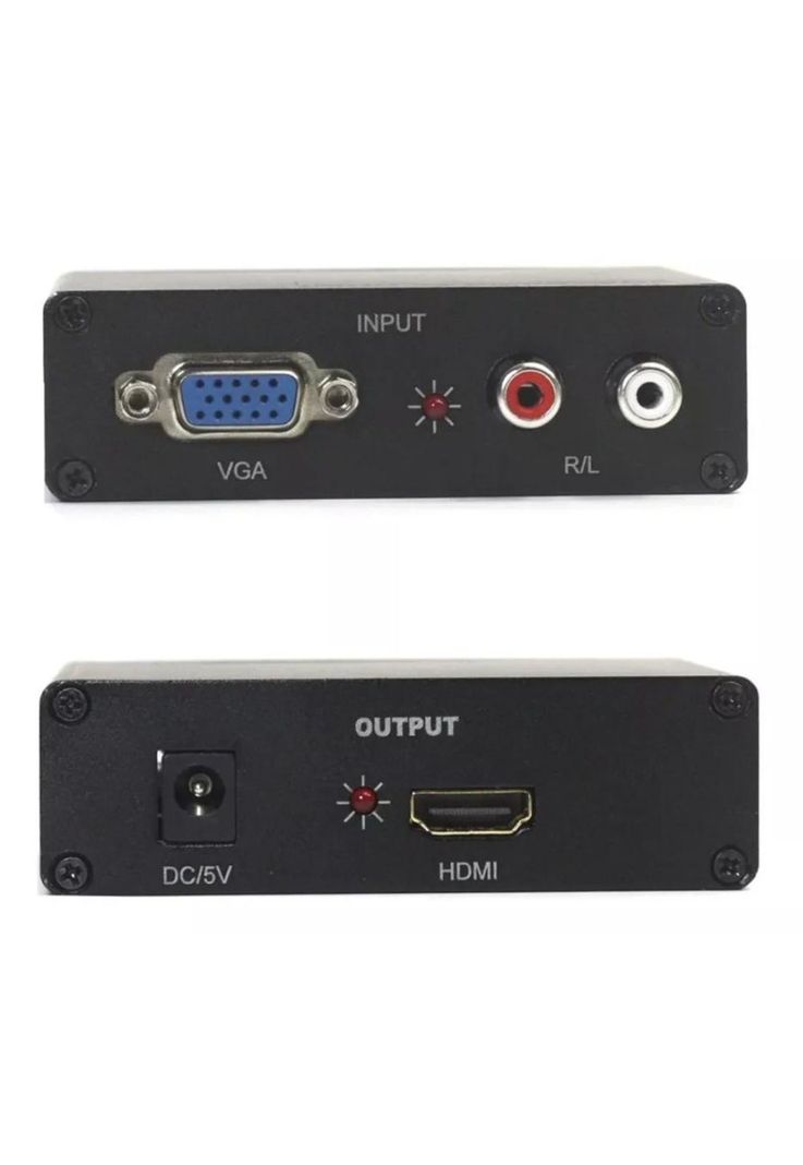 Conversor VGA A HDMI con Audio HD 60HZ Full HD 1080P HGA06-1