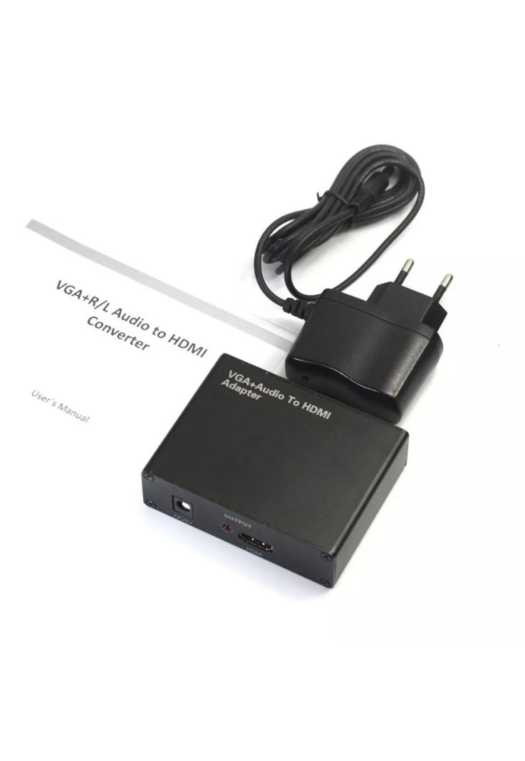 Conversor VGA A HDMI con Audio HD 60HZ Full HD 1080P HGA06-3