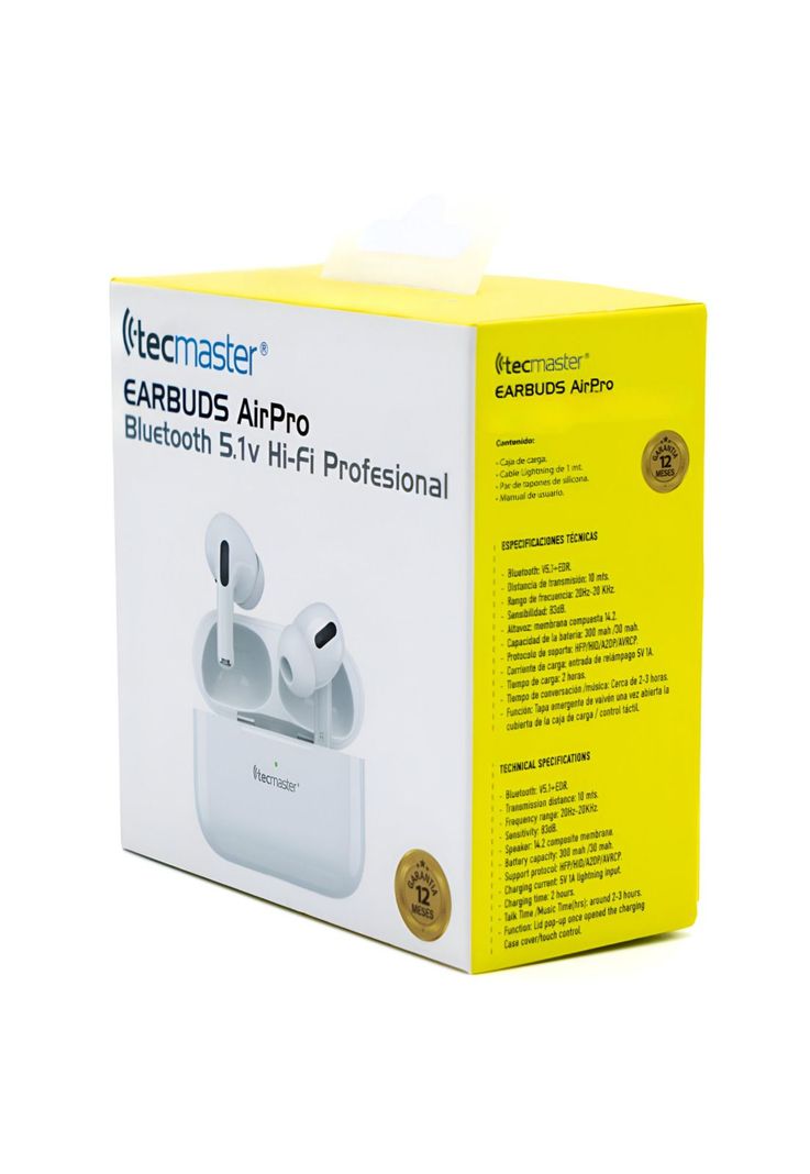 Audífono Earbuds Bluetooth Touch Wireless TWS HIFI TM-300512-7