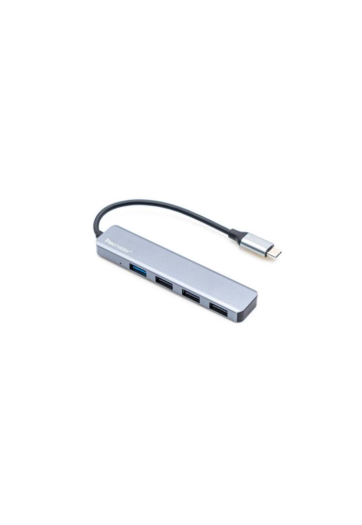 Hub USB-C 3.0 High Speed 5 Gbps Aluminium Flat 4 Puertos USB-7