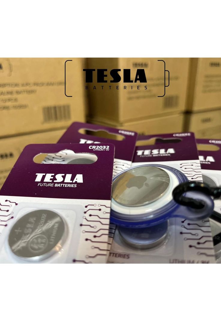 Pack de 5 Pilas CR2032 TESLA Lithium Line 3V-2