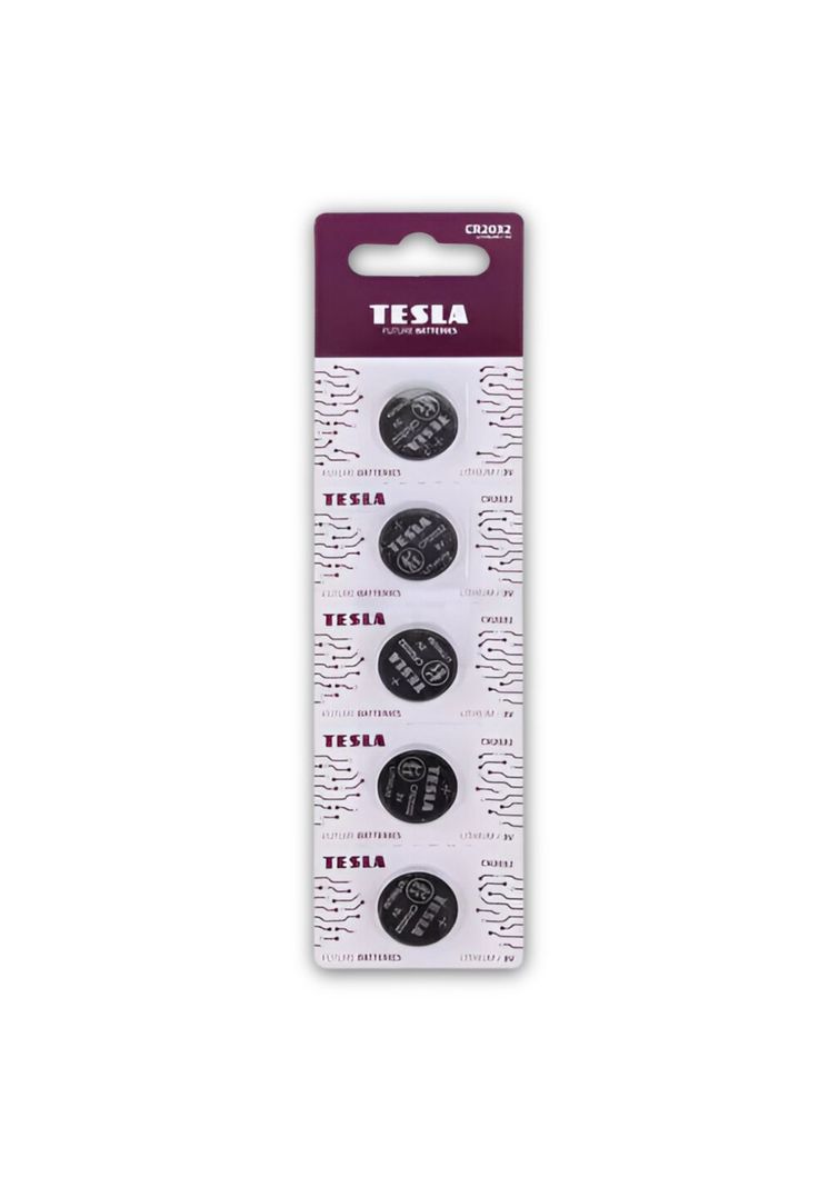 Pack de 5 Pilas CR2032 TESLA Lithium Line 3V-4