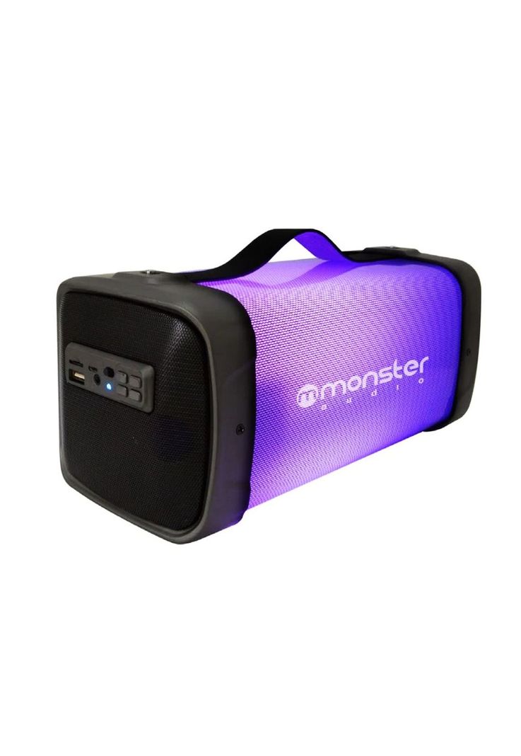 Parlante Portatil Monster Audio MX530BK Retro Iluminado RGB Negro