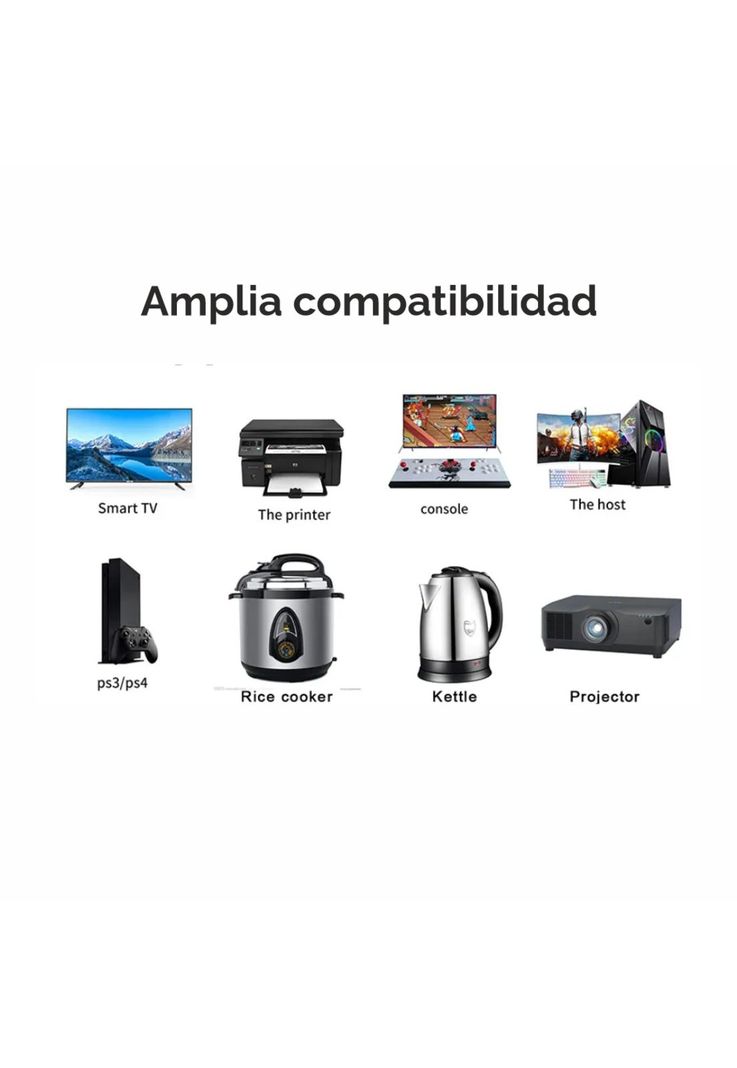 Cable de Poder PC y Electrodomésticos de 3 Metros 10A /220V-2