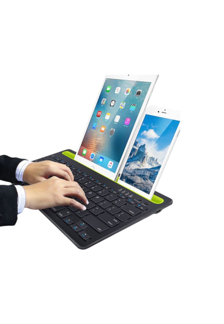 Teclado Inalámbrico Bluetooth Multi Plataformas Recargable-0