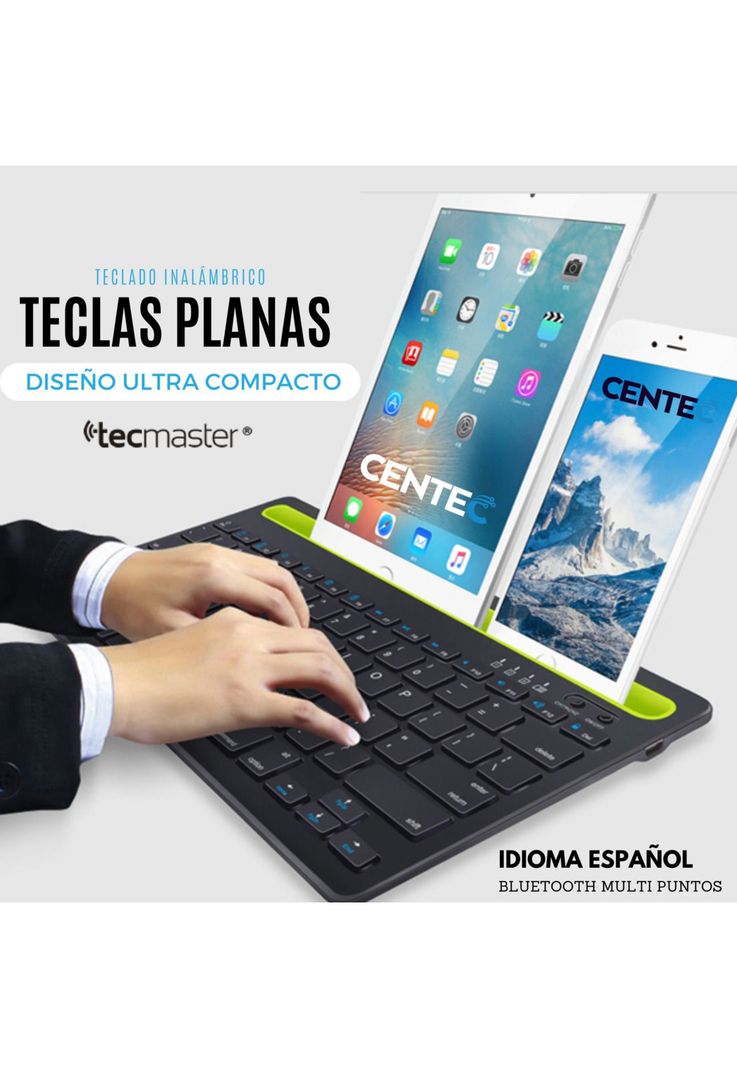 Teclado Inalámbrico Bluetooth Multi Plataformas Recargable-5