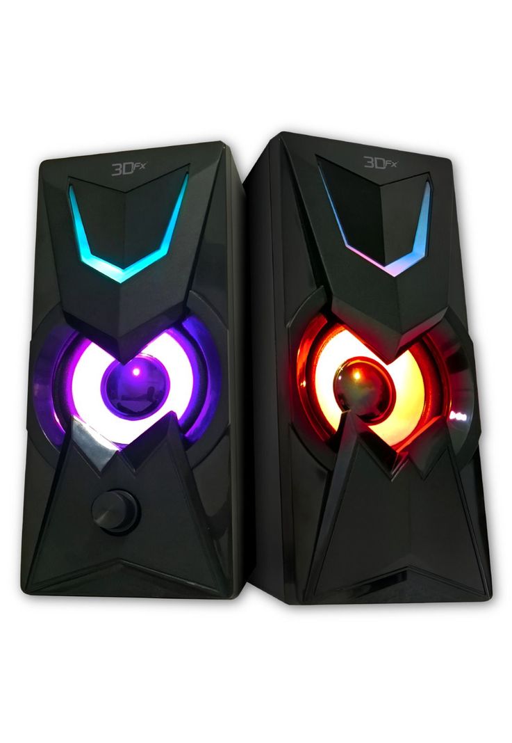 Parlantes Gamer 3DFX FULL RGB DEEP BASS USB 2.0 / AUX 3.5MM-0