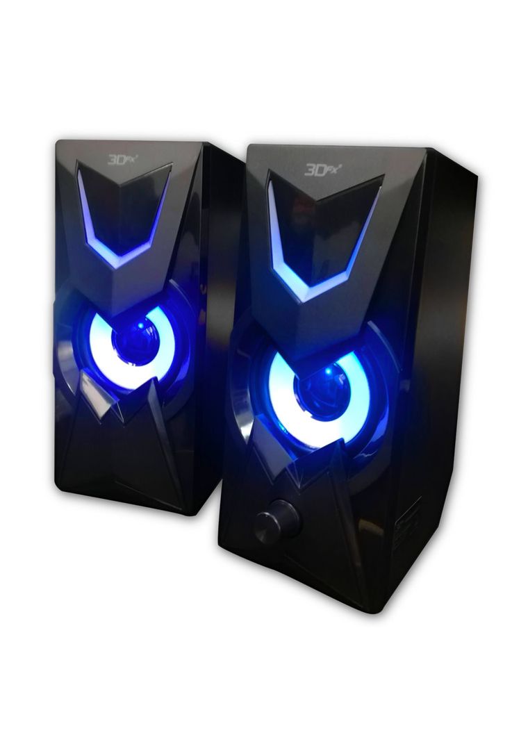 Parlantes Gamer 3DFX FULL RGB DEEP BASS USB 2.0 / AUX 3.5MM-1