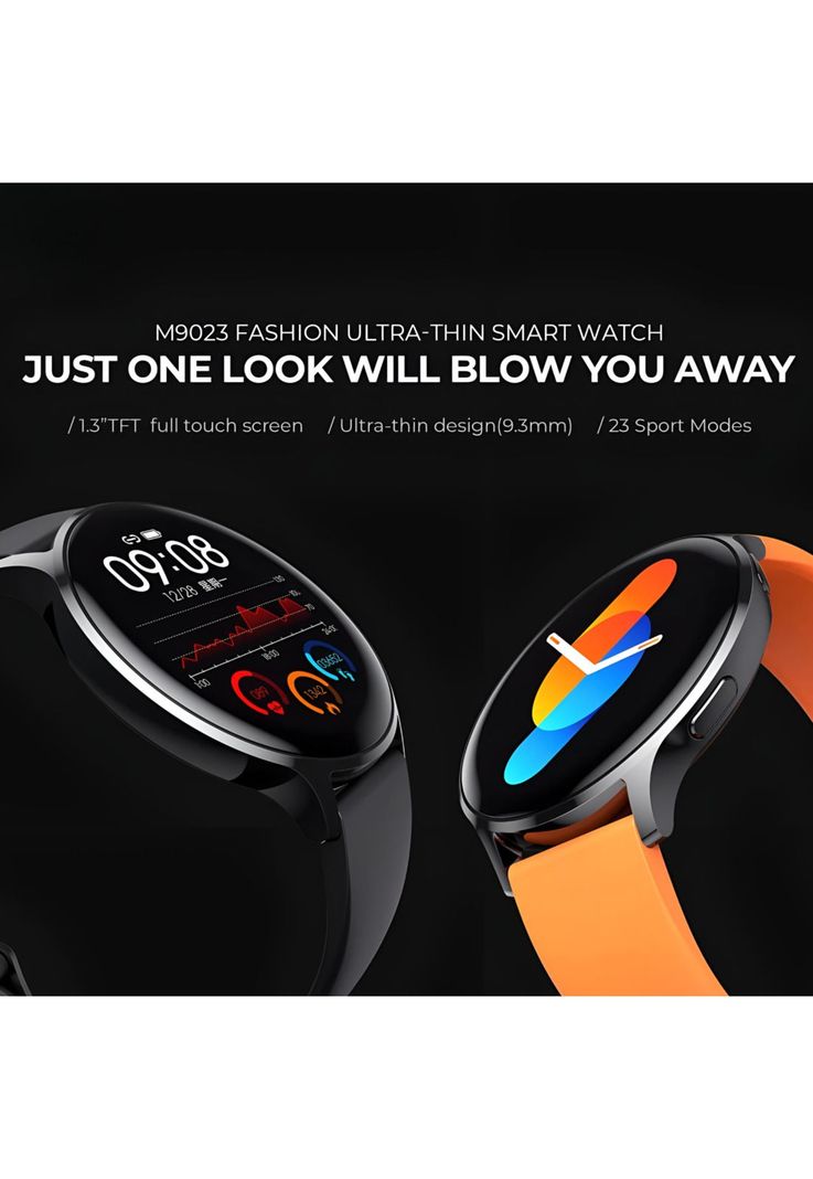 Smartwatch Deportivo Ultra Fino WaterProof +23 Funciones BLK-9