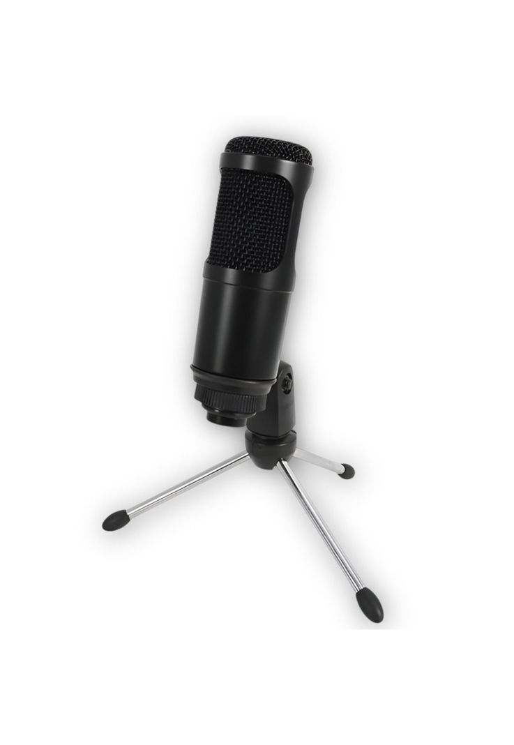 Micrófono Streaming USB Condensador de Estudio C/ Trípode-0
