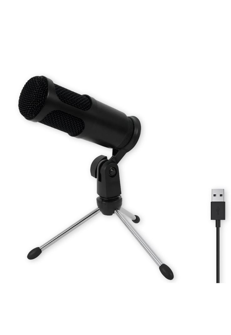 Micrófono Streaming USB Condensador de Estudio C/ Trípode-3