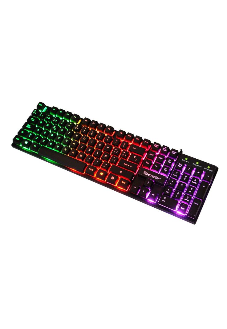 Teclado Gamer con Retro Iluminación RGB Tecmaster TM-100510-2