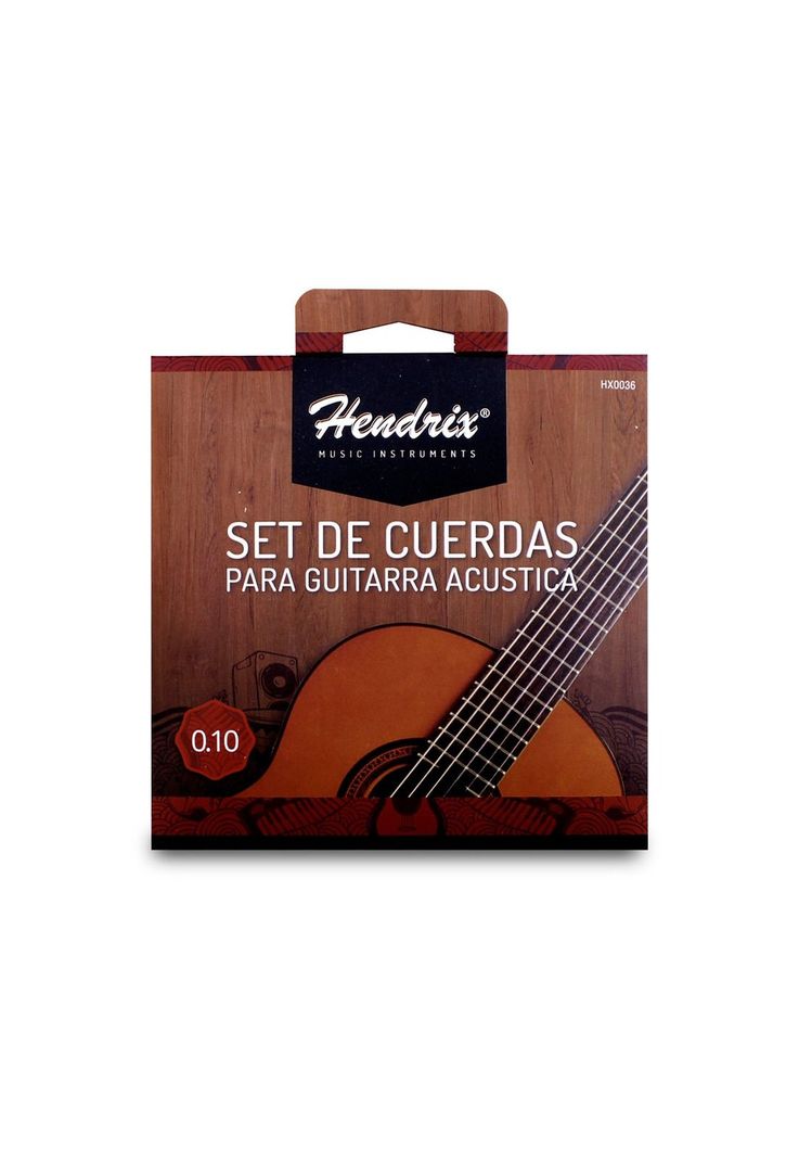 Cuerda De Guitarra Acustica Metalicas Hendrix Hx0036 Pro.-0