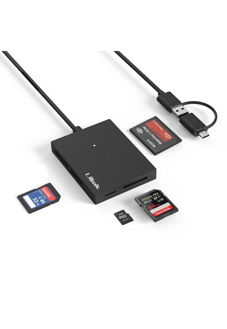 Lector de Memorias Profesional 5en1 USB 3.0 High Speed RD500-1