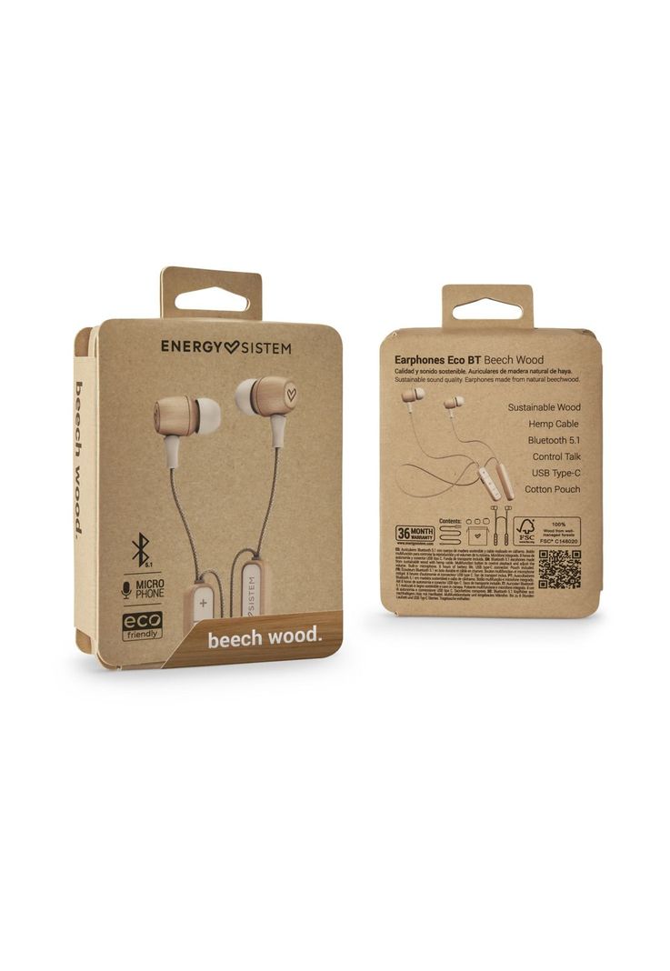 Audífonos de Madera Energy Sistem Bluetooth ECO Friendly-6