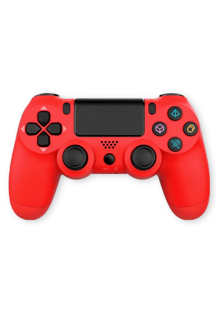Gamepad Inalambrico Tecnolab Multiplataformas Bluetooth Rojo-4