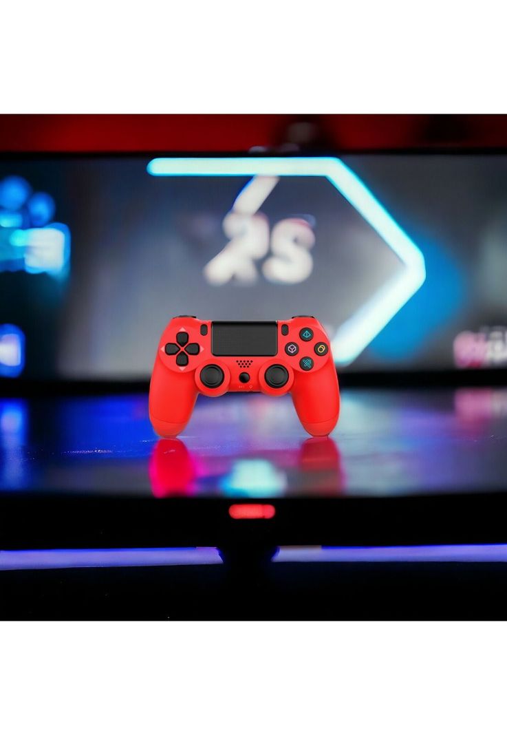 Gamepad Inalambrico Tecnolab Multiplataformas Bluetooth Rojo-5