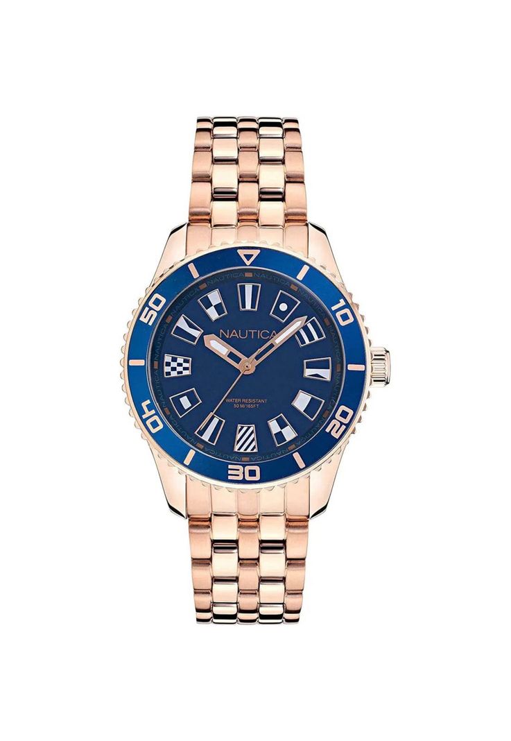 Reloj Nautica Mujer Deluxe Edition Oro Rosa NAPPBS027-0