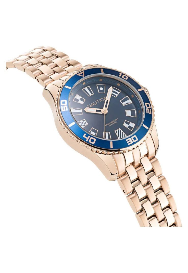 Reloj Nautica Mujer Deluxe Edition Oro Rosa NAPPBS027-1
