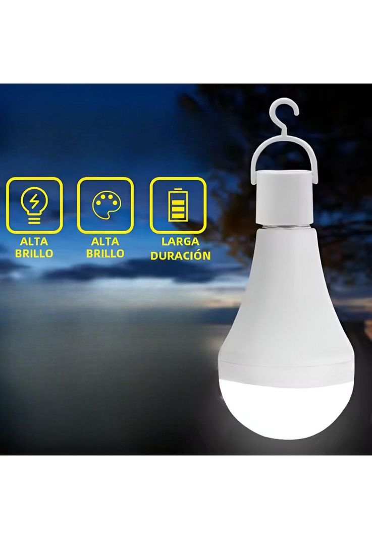 Ampolleta LED Recargable 11W con Chip LED Samsung Super Nova-4