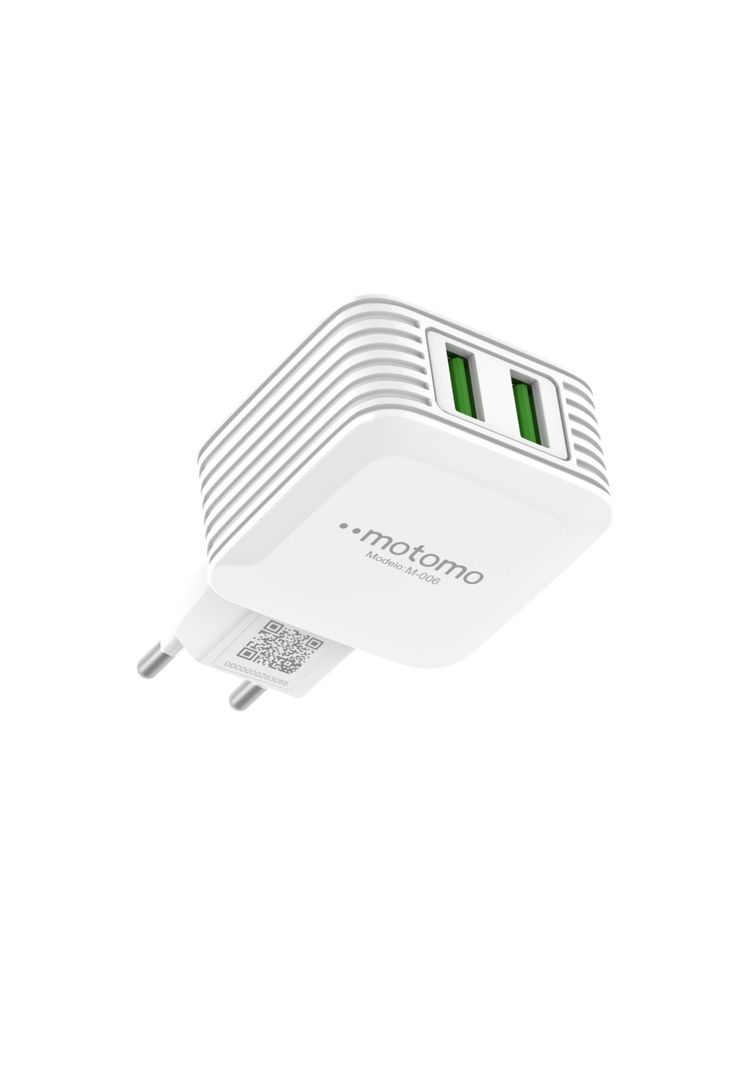 Cargador Motomo Dual USB 12W con Cable Tipo C de 1m SEC-2