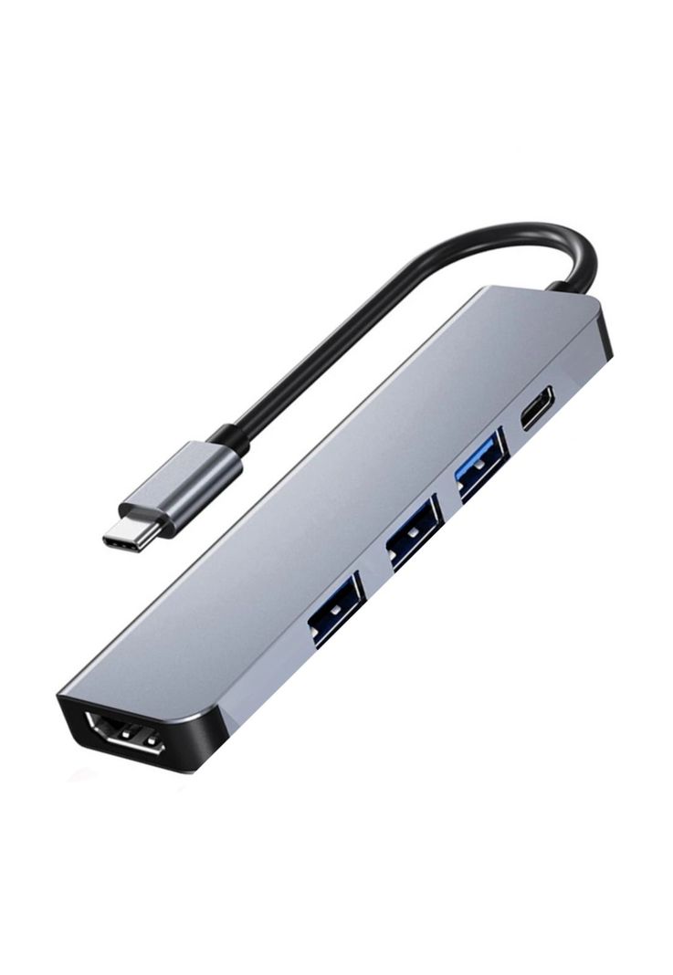 Hub Multipuerto Type-C (5en1) Pro HDMI 4K PD 100W + USB 3.0-1